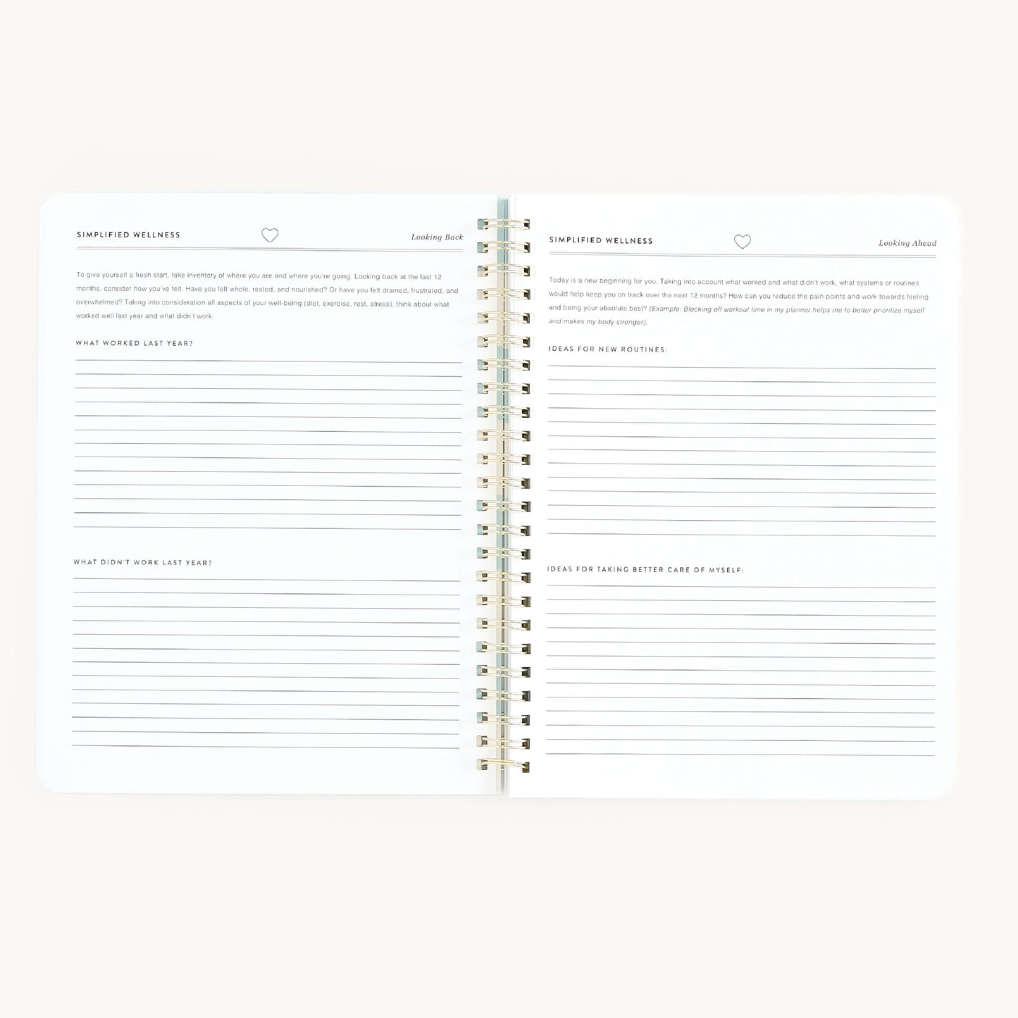 Simplified by Emily Ley - Workbook, Wellness