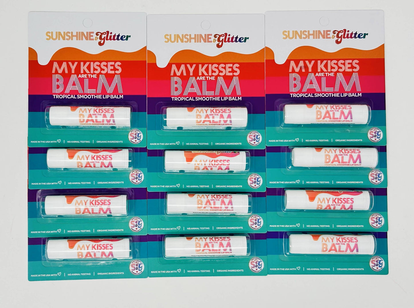 Sunshine & Glitter - My Kisses Are the Balm Tropical Lip smoothie - 100% organic