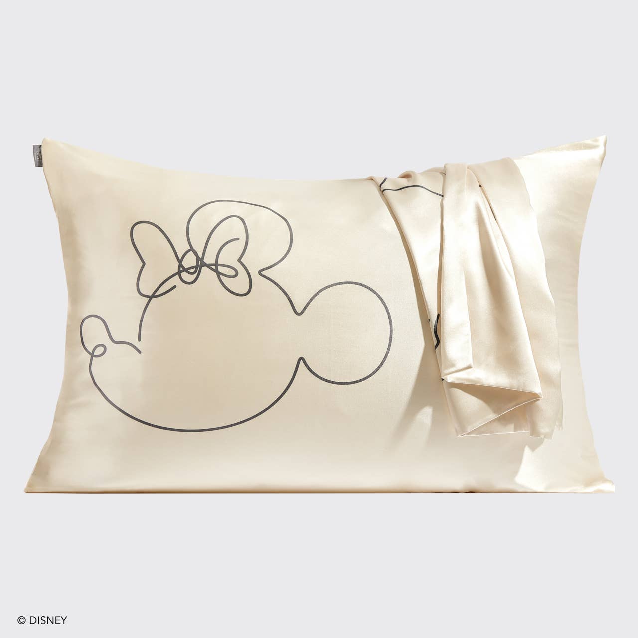 KITSCH - Kitsch & Mickey and Minnie Satin Pillowcase Mrs.Mouse-Cream