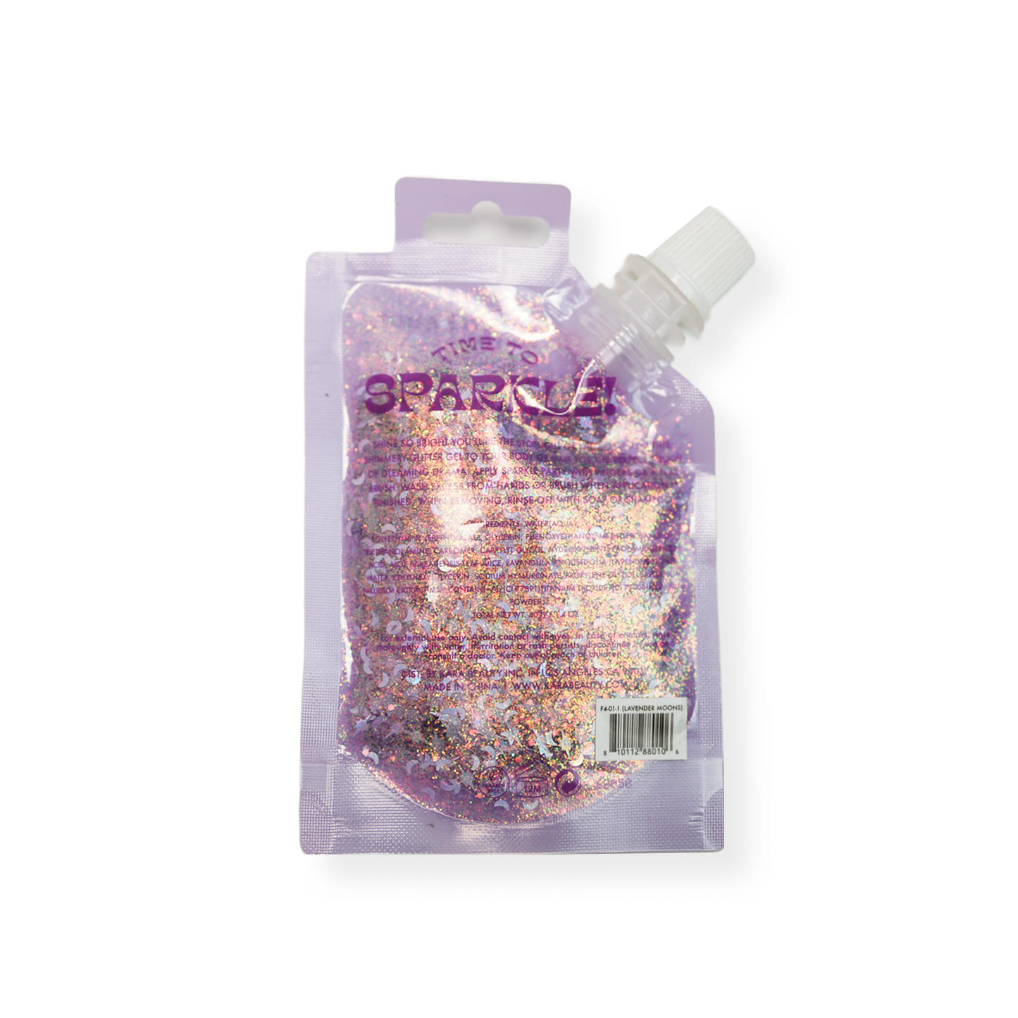 Kara Beauty - SPARKLE PARTY HAIR AND BODY GEL - SINGLE PACKS: LAVENDER MOONS