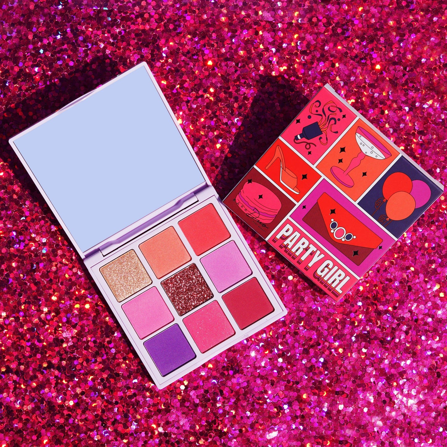 Kara Beauty - PARTY GIRL 9-Shade Multi-Finish Creative Beauty Palette
