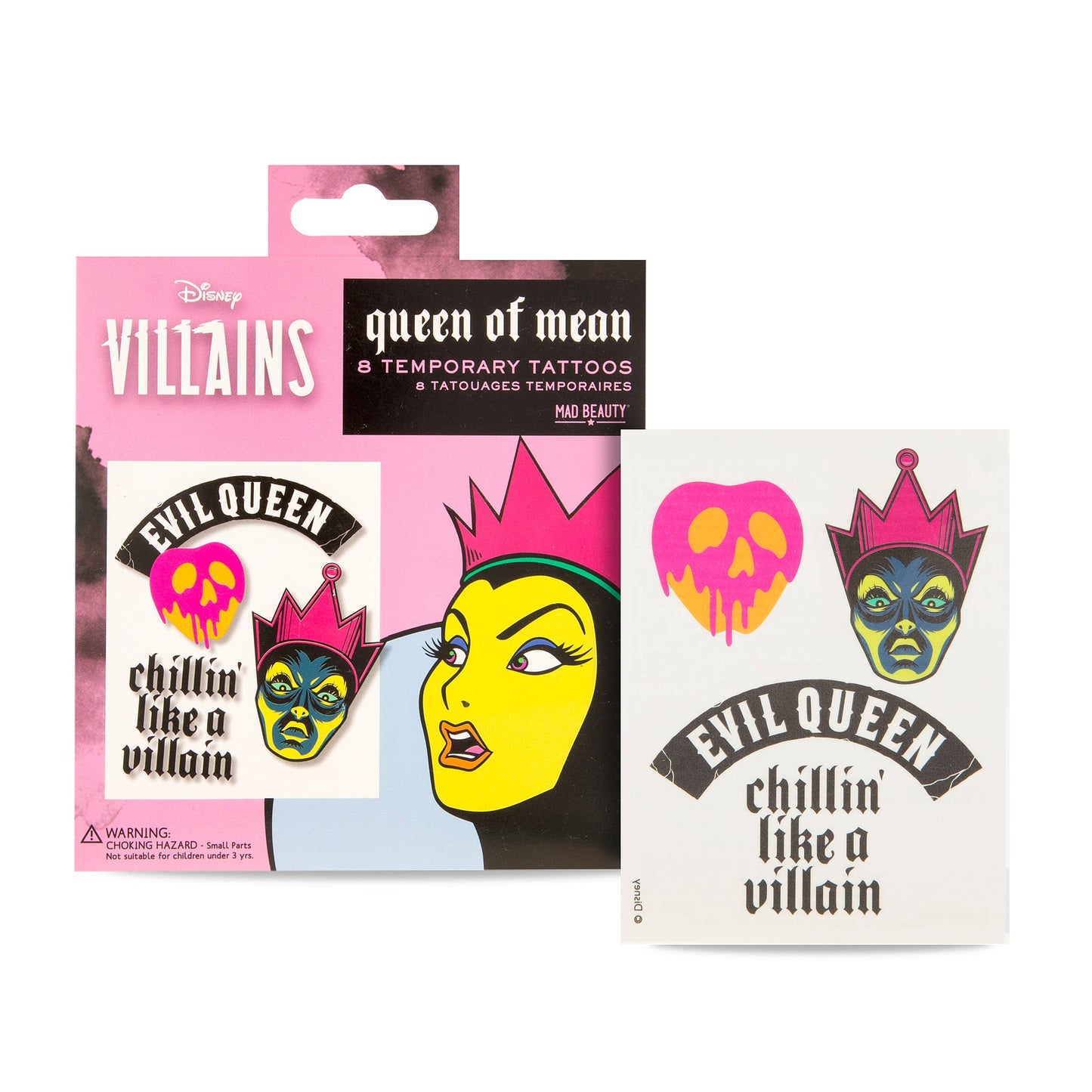 Mad Beauty USA LLC - Mad Beauty Disney POP Villains Temporary tattoos