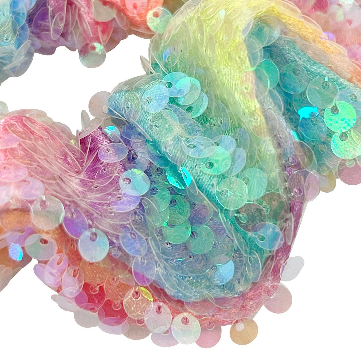 Pink Poppy USA - Unicorn Rainbow Sequin Scrunchie | Pack Of 6