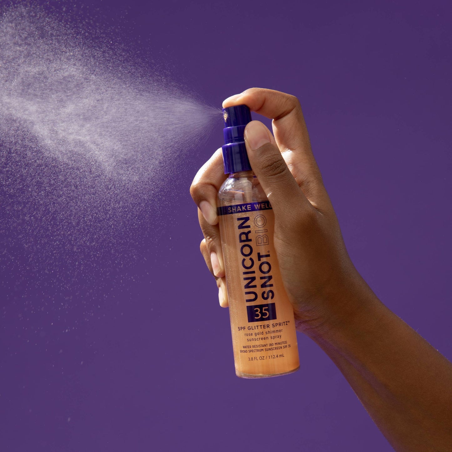 Unicorn Snot - SPF 35 Glitter Spritz - Rose Gold