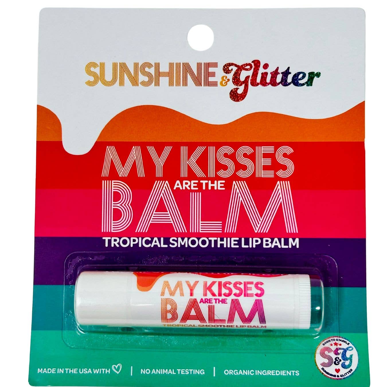 Sunshine & Glitter - My Kisses Are the Balm Tropical Lip smoothie - 100% organic