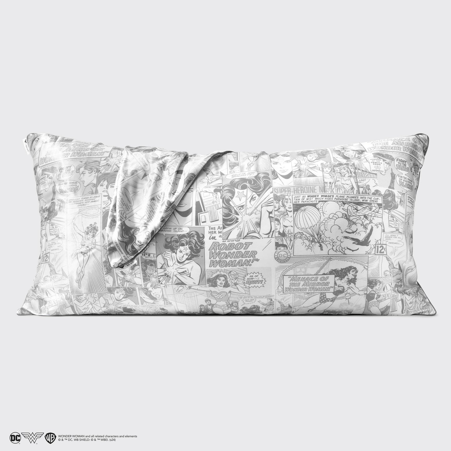 KITSCH - Wonder Woman x kitsch King Satin Pillowcase- Comic Print