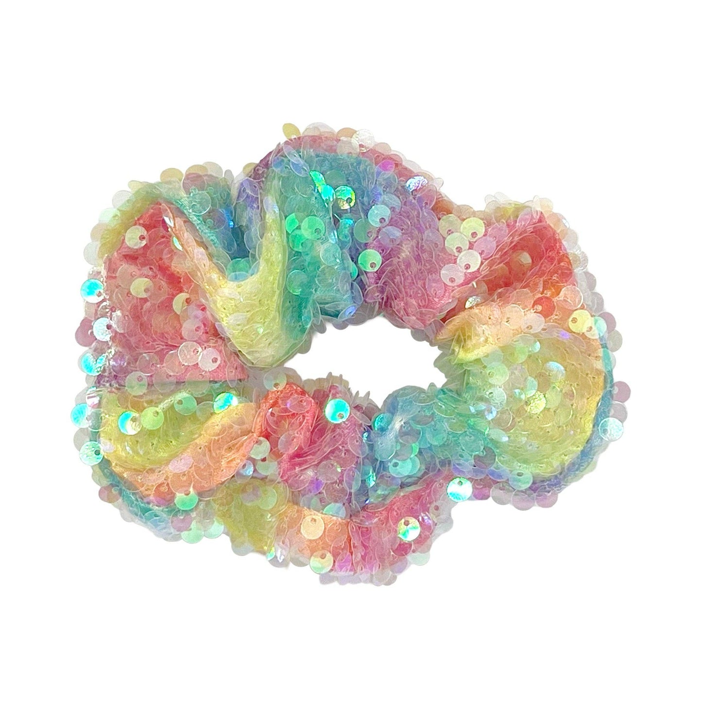 Pink Poppy USA - Unicorn Rainbow Sequin Scrunchie | Pack Of 6