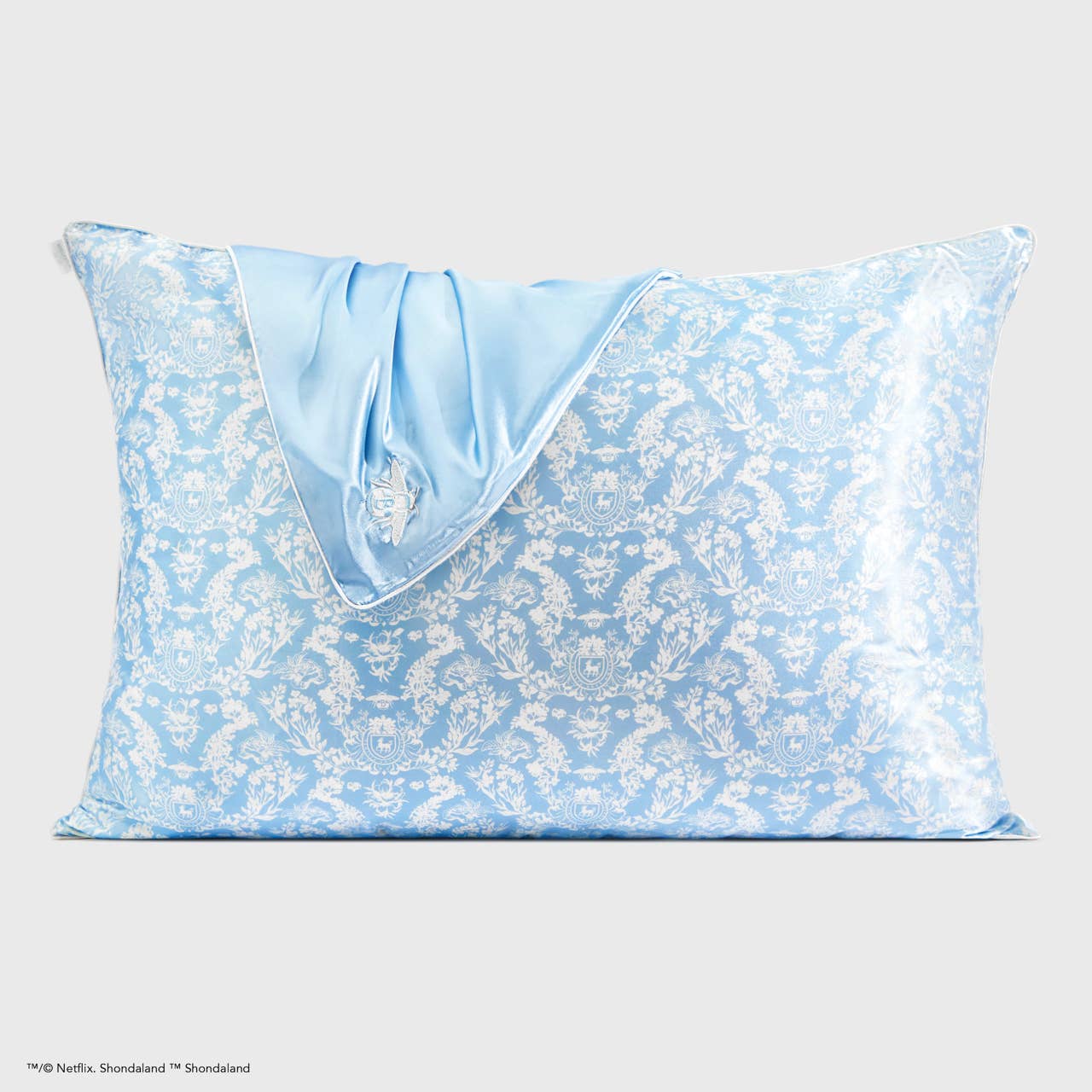 KITSCH - Kitsch x Bridgerton Satin Pillowcase / Toile De Blue