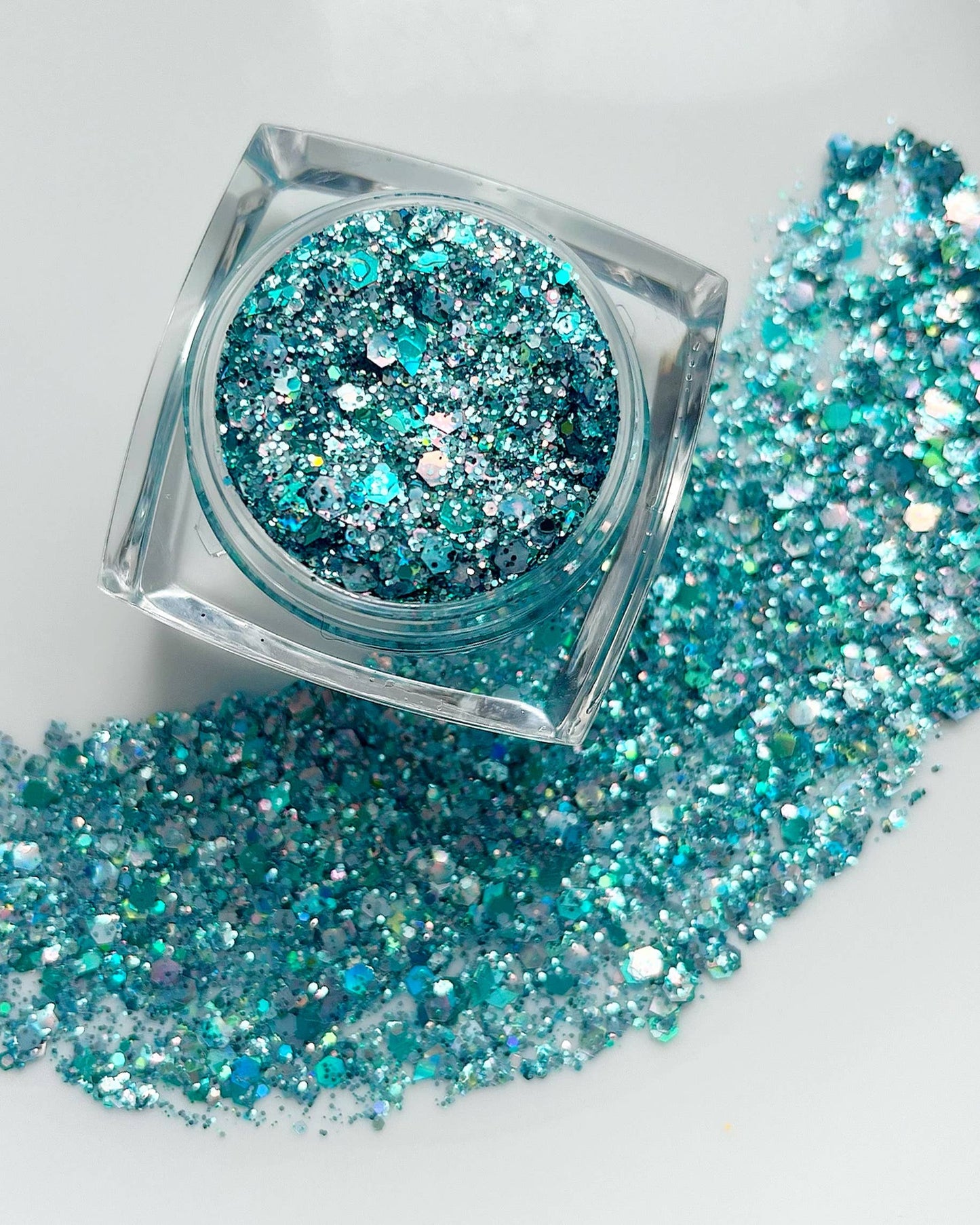 Nola Glitter Goddess - 1989 Eras Tour Teal Blue Sparkle Face and Body Glitter Gel