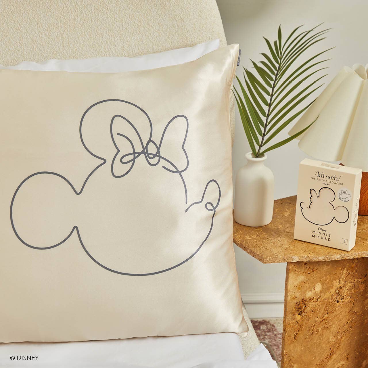 KITSCH - Kitsch & Mickey and Minnie Satin Pillowcase King Mrs. Mouse