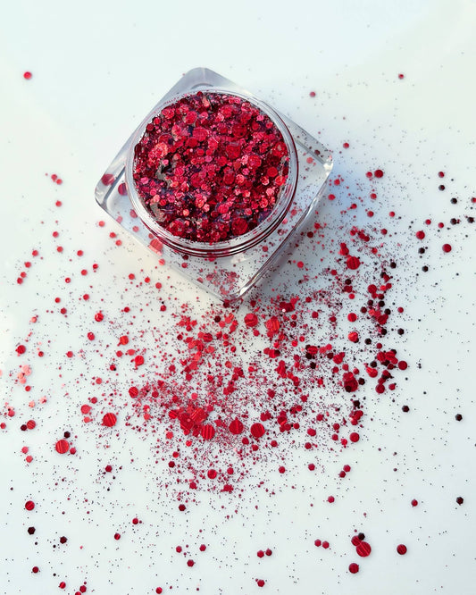 Nola Glitter Goddess - Red Eras Tour Face and Body Glitter