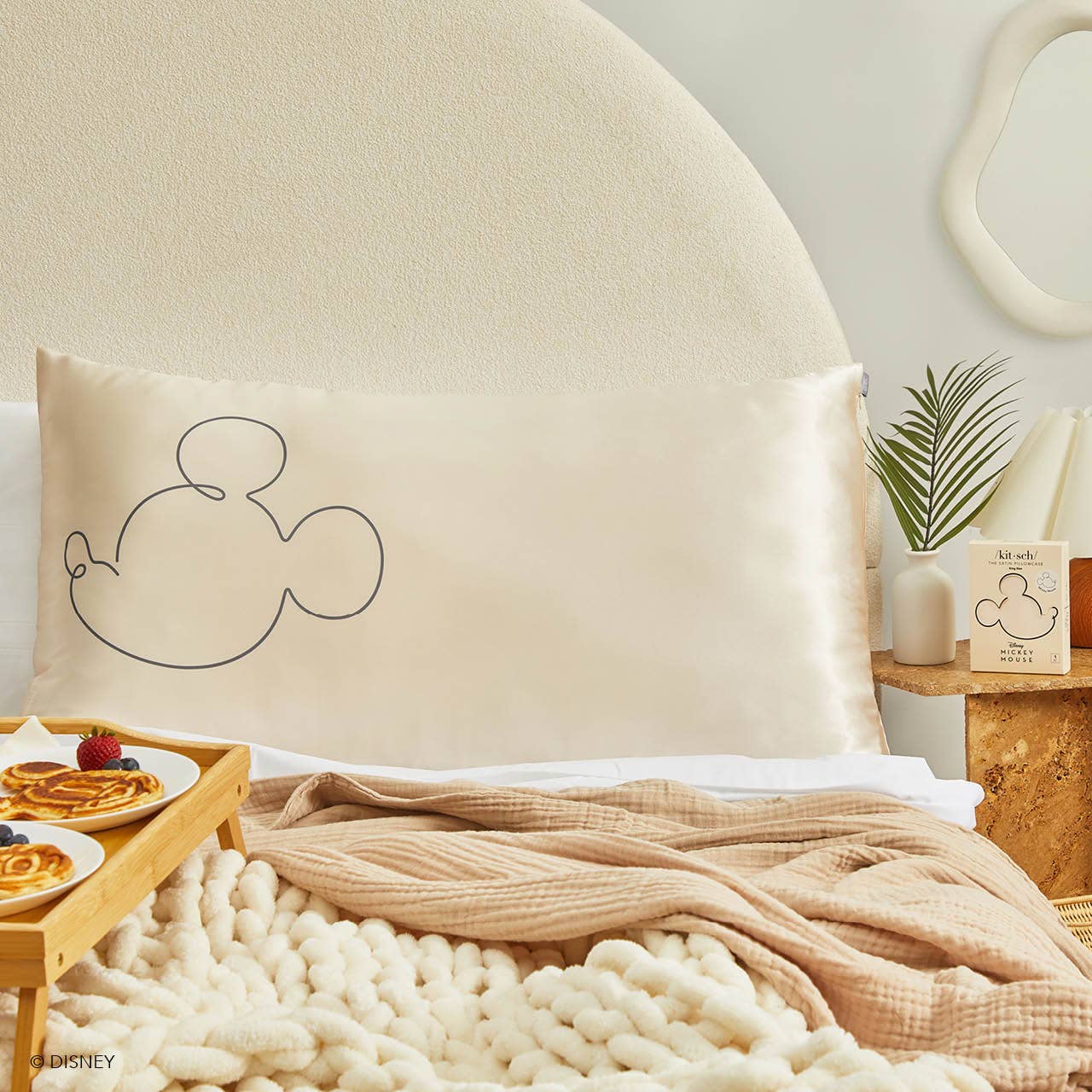 KITSCH - Kitsch & Mickey and Minnie Satin Pillowcase King Mr. Mouse