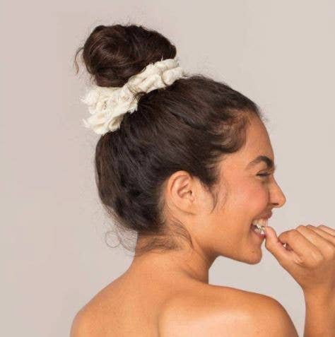 KITSCH - Brunch Scrunchie - Frayed Linen