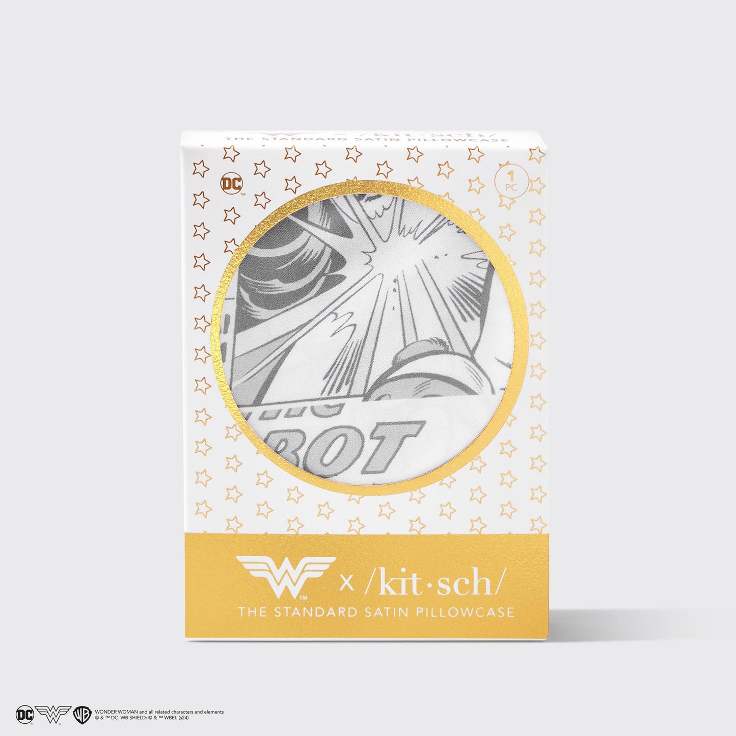 KITSCH - Wonder Woman x kitsch Satin Pillowcase- Comic Print