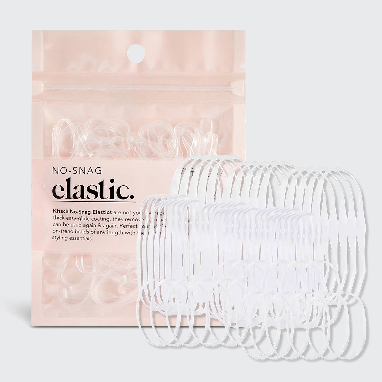 KITSCH - No-Snag Elastic 100 pc - Clear