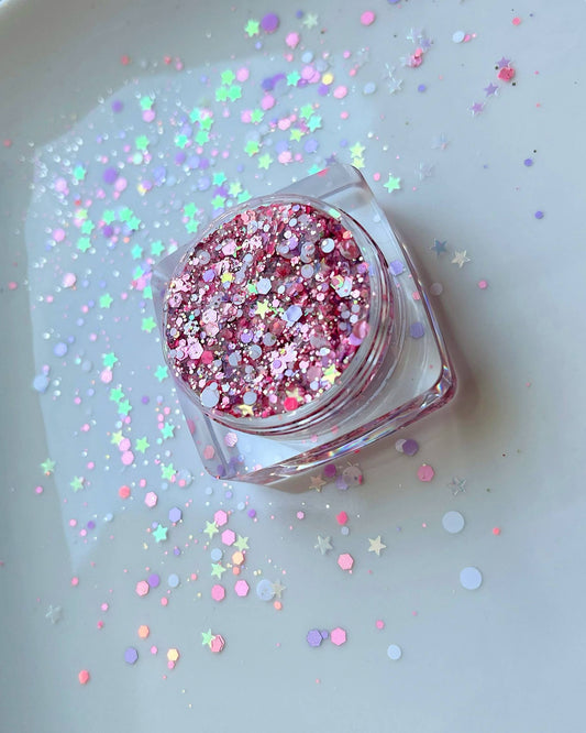 Nola Glitter Goddess - Pink Amethyst Face and Body Glitter