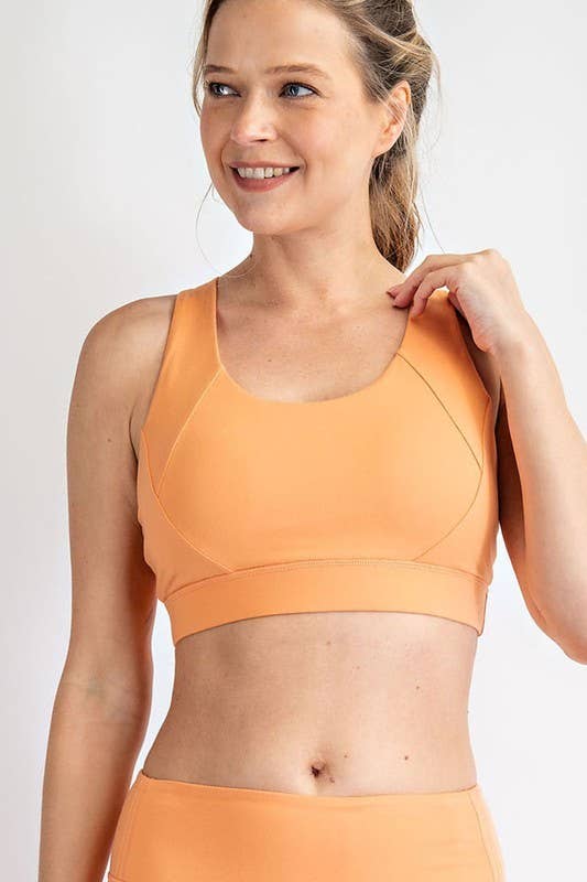 Sunday Morning - TT639537 Criss Cross Active Sportsbra: TITANIUM / S-M-L (2-2-2)