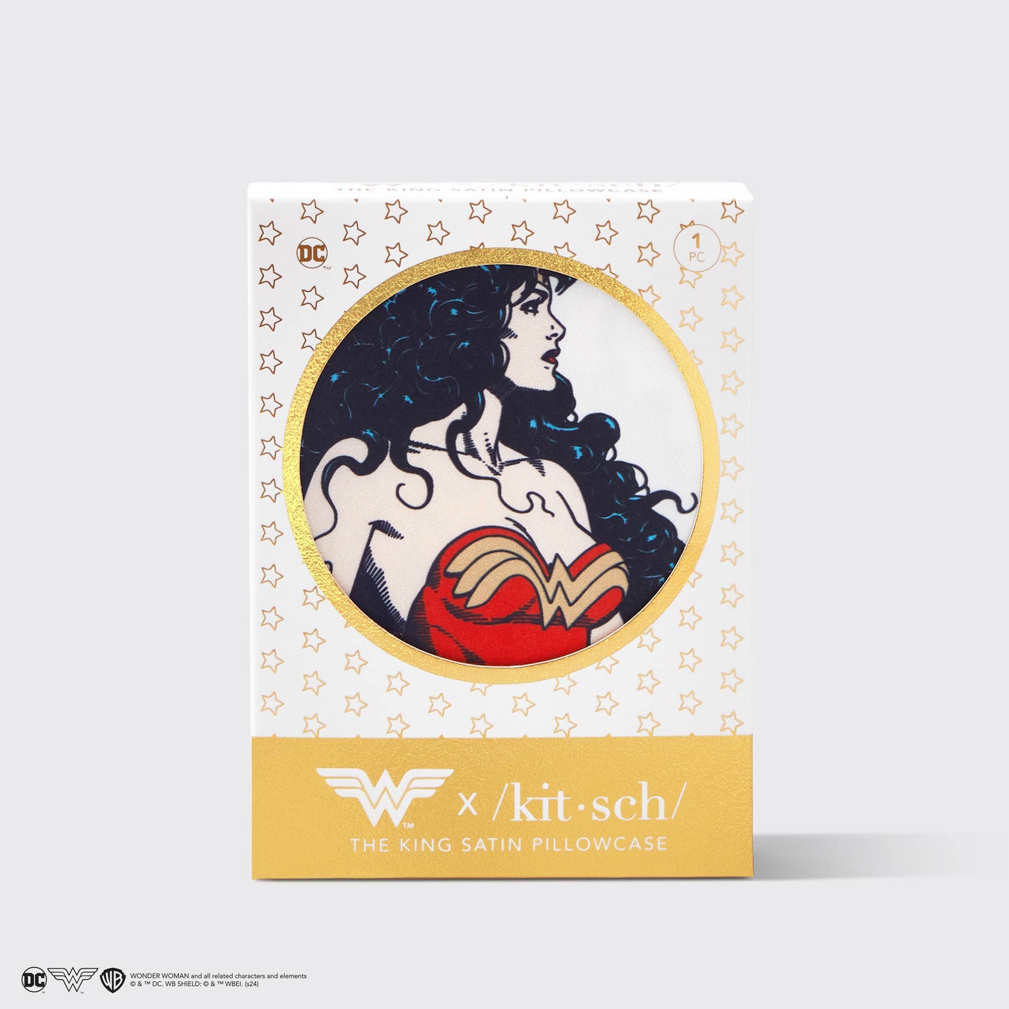 KITSCH - Wonder Woman x kitsch King Satin Pillowcase- Believe in Wond