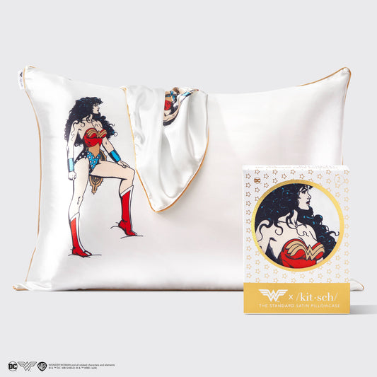 KITSCH - Wonder Woman x kitsch Satin Pillowcase- Believe In Wonder