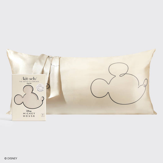 KITSCH - Kitsch & Mickey and Minnie Satin Pillowcase King Mr. Mouse