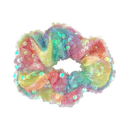 Pink Poppy USA - Unicorn Rainbow Sequin Scrunchie | Pack Of 6