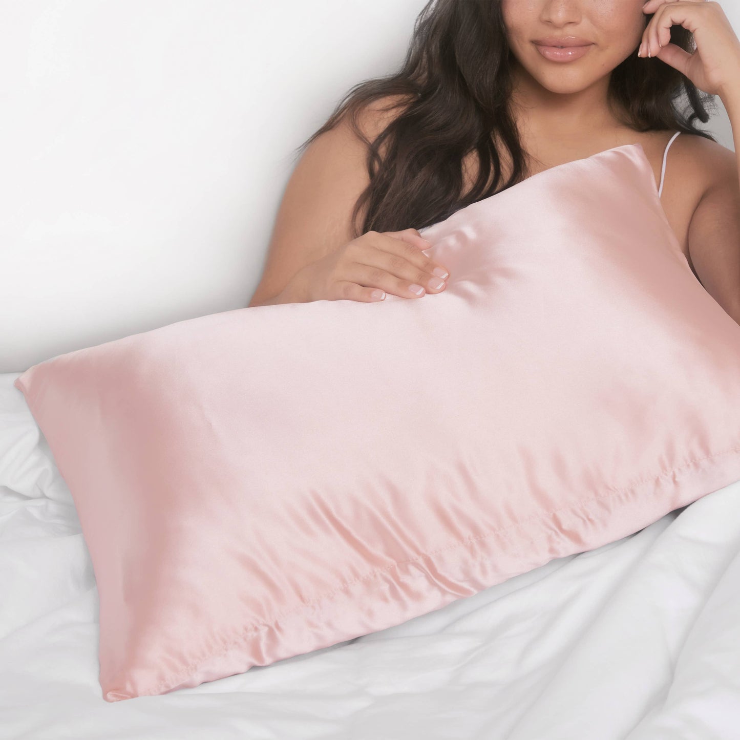 Satin King Pillowcase - Blush